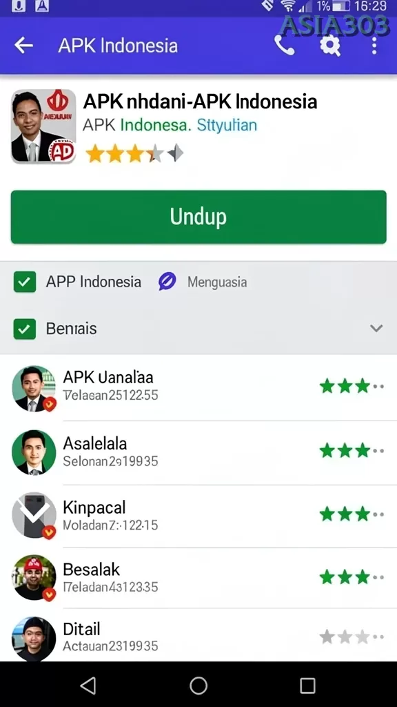 Cuplikan layar DORA77 — pengaturan akun